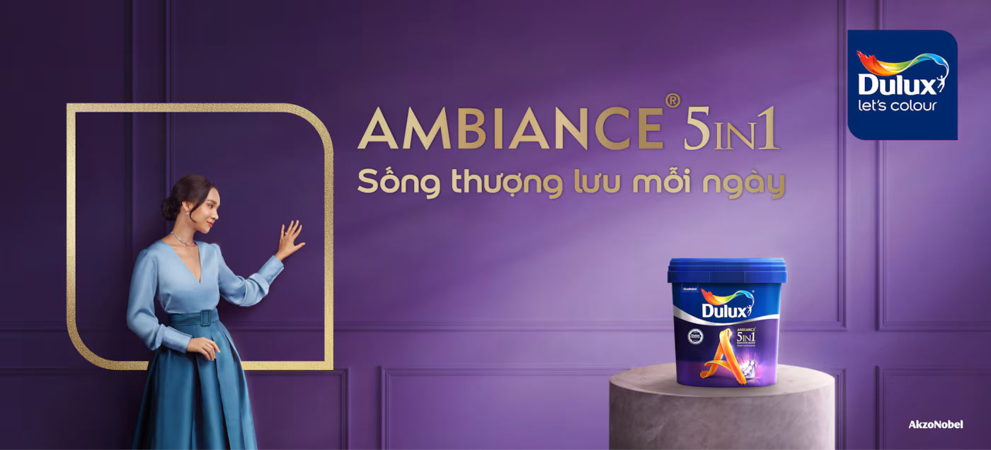 Chiến dịch quảng cáo ấn tượng ra mắt sản phẩm mới Dulux Ambiance 5IN1 của thương hiệu sơn Dulux