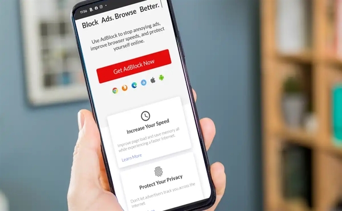 Many providers offer ad-blocking services on online platforms. Source: Blackview