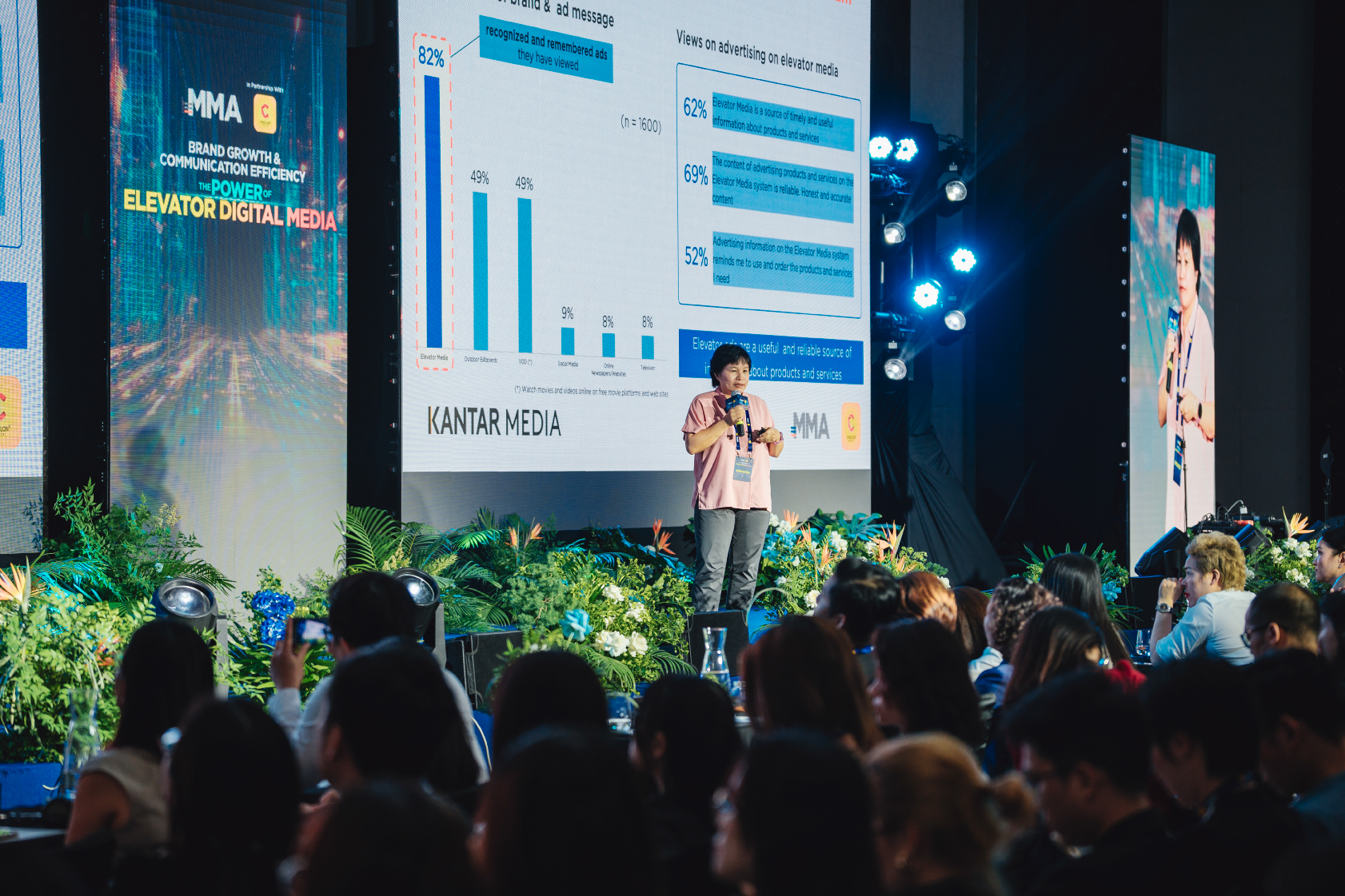Bà Trần Thị Thanh Mai, Tổng giám đốc Kantar Media chia sẻ tại sự kiện