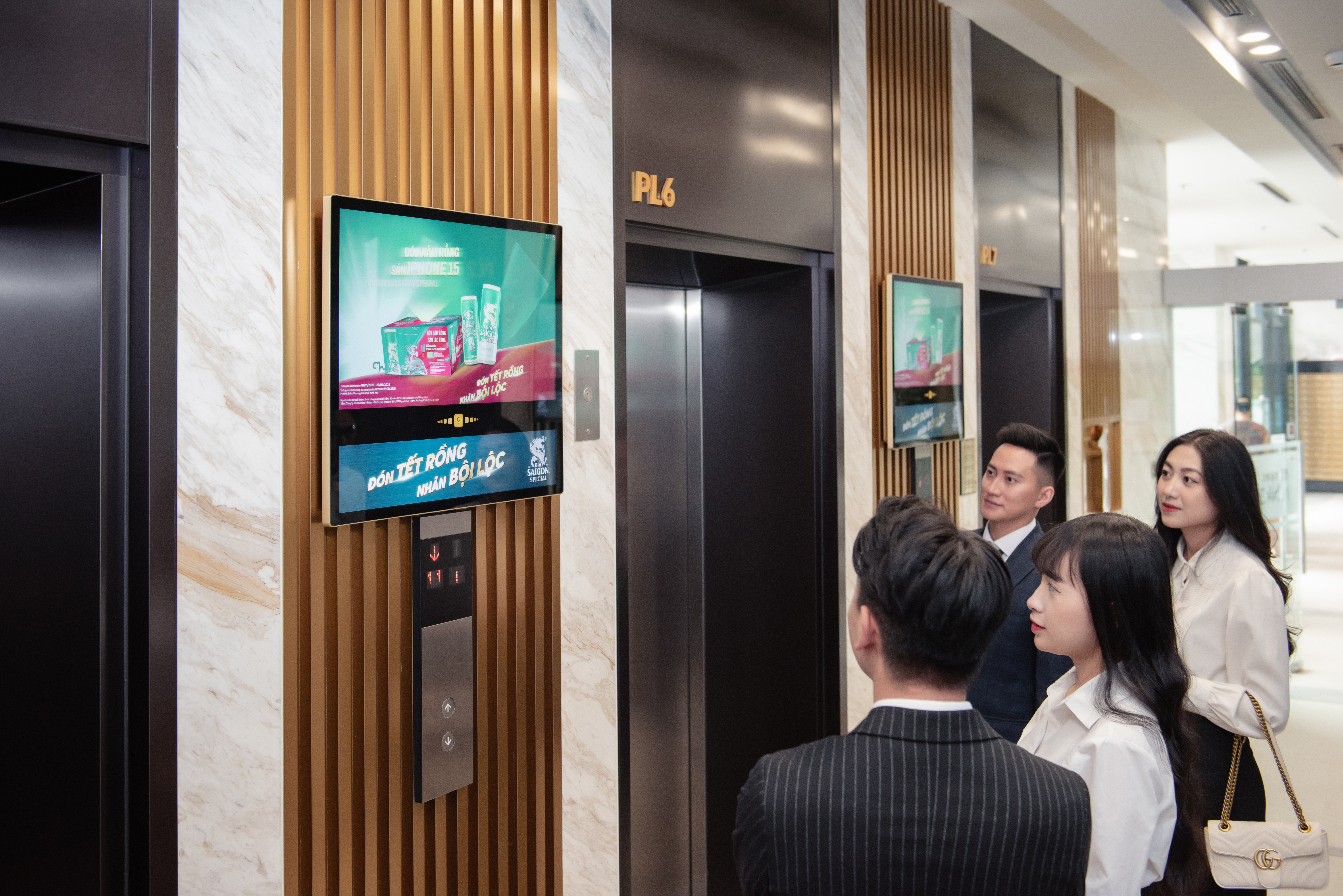 Quảng cáo tiếp cận đúng đối tượng mục tiêu là thế mạnh của truyền thông thang máy kỹ thuật số của Chicilon Media